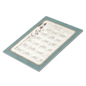 Lebensmittelkartentasche - Behalt Ruhe und Drink C Notizblock (angewinkelt)