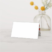 Lebensmittelkennzeichnung für Aquarelläpfel Platzkarte (Rückseite)