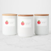 Lebensmittelkennzeichnung für Aquarellkartoffeln Lebensmitteletikett (Flaschen)