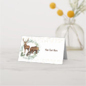 Lebensmittelkennzeichnung für Waldtiere Platzkarte (Rückseite)