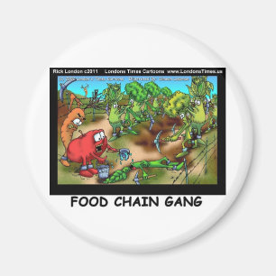Lebensmittelkette Gang Funny spendet T-Shirts Kart Magnet