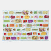 Lebensmittelkonserven - blau geschirrtuch (Horizontal)