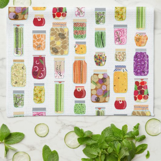 Lebensmittelkonserven Geschirrtuch (Gefaltet)