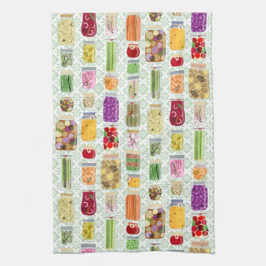 Lebensmittelkonserven - grün geschirrtuch (Vertikal)