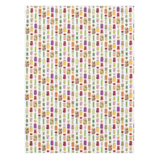 Lebensmittelkonserven Tischdecke (Vorderseite)