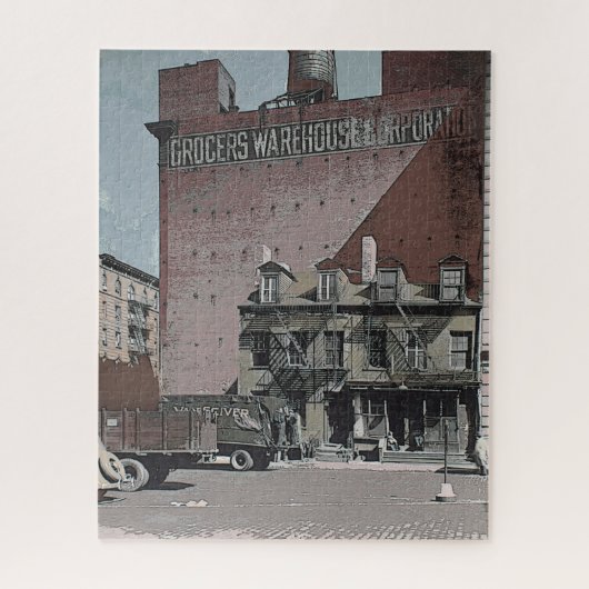 Lebensmittellager Vintage Industrielandschaft Puzzle (Vertikal)