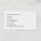 Lebensmittellieferant-Visitenkarten Visitenkarte (Rückseite)