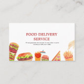 Lebensmittellieferung Wasserfarbe Visitenkarte (Vorderseite)