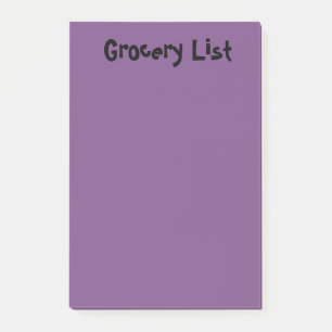 Lebensmittelliste Lila Sticky Notes Post-it Klebezettel