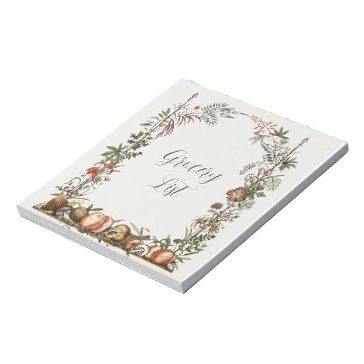 Lebensmittelliste Notepad Notizblock (Rotiert)