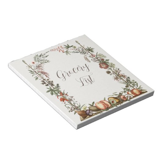 Lebensmittelliste Notizblock (angewinkelt)