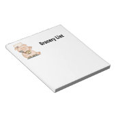 Lebensmittelliste Piggy Notepad Notizblock (angewinkelt)