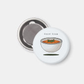 Lebensmittelmagnet, gute Suppe, Magnet (Vorderseite/Rückseite)
