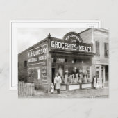 Lebensmittelmarkt, 1916 postkarte (Vorne/Hinten)