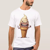 Lebensmittelmonster ICE CREAM CONE T-Shirt (Vorderseite)