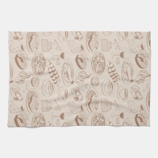 Lebensmittelmuster 3 geschirrtuch (Horizontal)