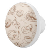 Lebensmittelmuster 3 keramikknauf (Rechts)