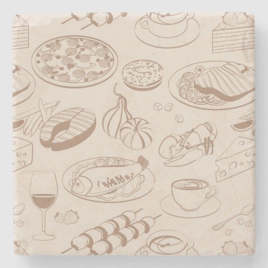 Lebensmittelmuster 3 steinuntersetzer (Vorderseite)