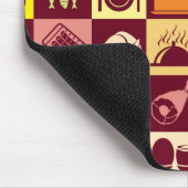 Lebensmittelmuster Mousepad (Ecke)