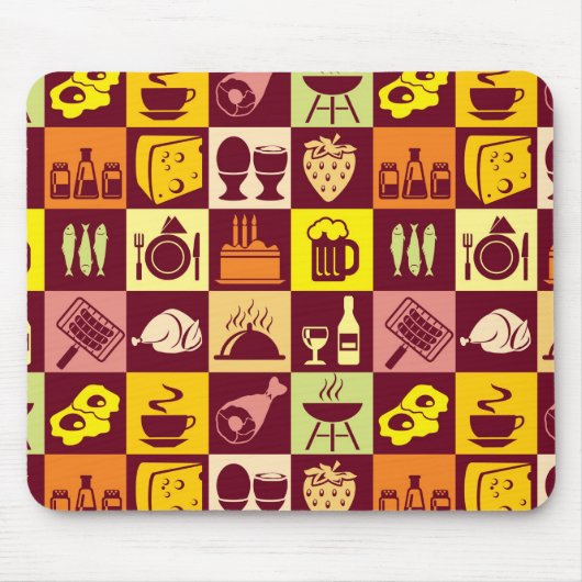 Lebensmittelmuster Mousepad (Vorne)