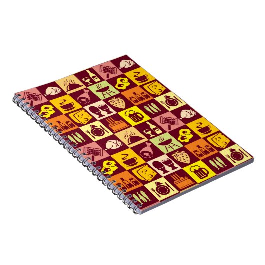 Lebensmittelmuster Notizblock (Rechte Seite)