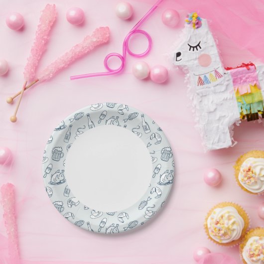 Lebensmittelmuster Pappteller (Party)