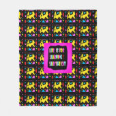 LEBENSMITTELNACHRICHT FLEECEDECKE (Vorderseite)