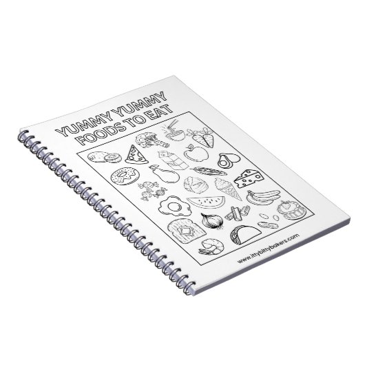 Lebensmittelneutrales Notebook Notizblock (Rechte Seite)