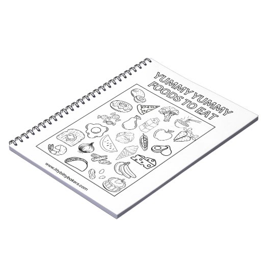 Lebensmittelneutrales Notebook Notizblock (Linke Seite)