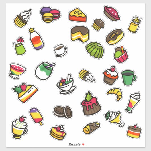 Lebensmittelpackung Aufkleber (Blatt)