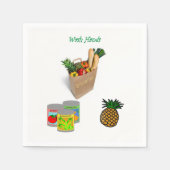 Lebensmittelpapier Napkins Serviette (Vorderseite)