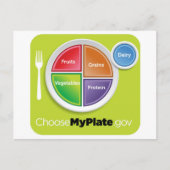 Lebensmittelpyramide 2011 Postkarte auswählen (Vorderseite)