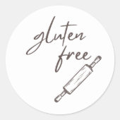 Lebensmittelsicherheit | Glutenfreie Bäckerei Aufk Runder Aufkleber (Vorderseite)
