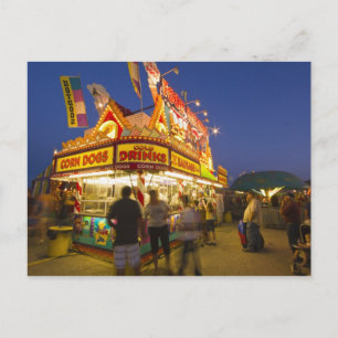 Lebensmittelstand auf der Nordwest-Montana-Messe i Postkarte