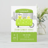 LebensmittelstraßenLimonade Einladung (Stehend Vorderseite)