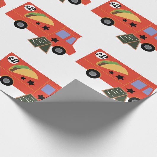 Lebensmitteltransporter Geschenkpapier (Ecke)