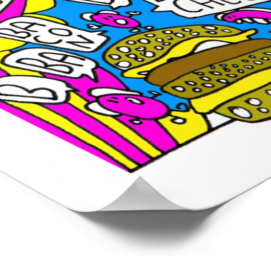 Lebensmittelturette Poster (Ecke)