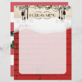 Lebensmittelwein Backstein Weihnachtsmenü Kopfsala (Vorne/Hinten)