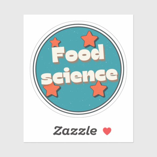 Lebensmittelwissenschaft Aufkleber (Blatt)