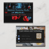 Lebensmittelwissenschaft und -komposition Untersch Visitenkarte (Vorne/Hinten)