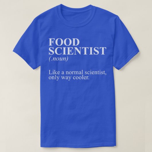 Lebensmittelwissenschaftler Funny Cooking Science T-Shirt (Design vorne)