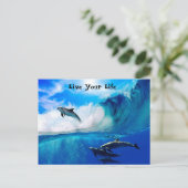 Lebensmotivation Postkarte (Stehend Vorderseite)