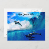 Lebensmotivation Postkarte (Vorne/Hinten)