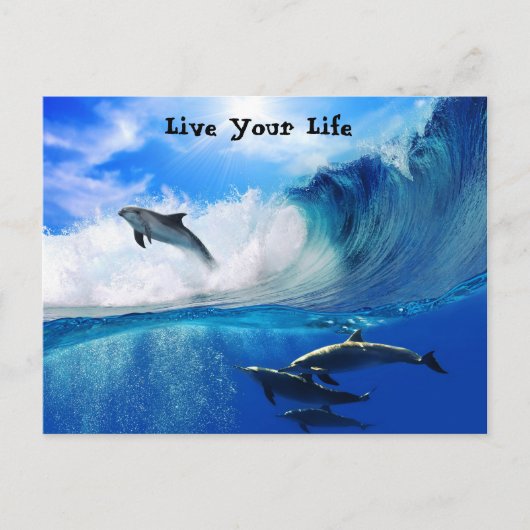 Lebensmotivation Postkarte (Vorderseite)