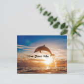 Lebensmotivation Postkarte (Stehend Vorderseite)