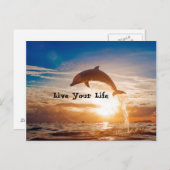 Lebensmotivation Postkarte (Vorne/Hinten)