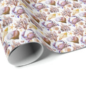 Lebensmuster der Meeresfauna Geschenkpapier (Rolleneckpunkt)