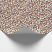 Lebensmuster der Meeresfauna Geschenkpapier (Ecke)