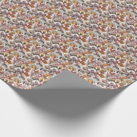 Lebensmuster der Meeresfauna Geschenkpapier (Ecke)