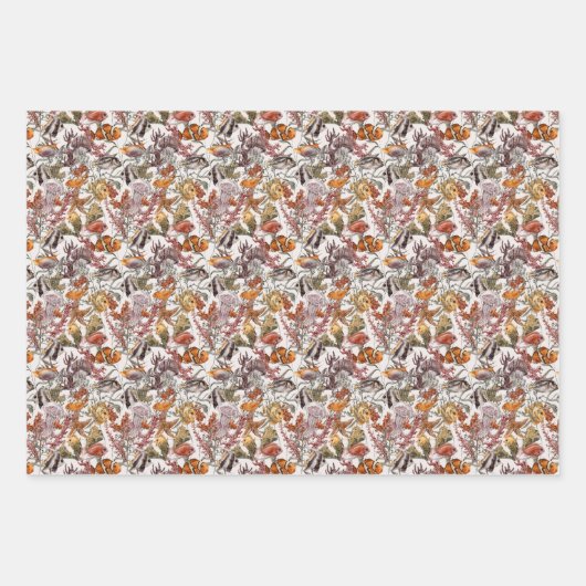 Lebensmuster der Meeresfauna Geschenkpapier Set (Vorderseite 2)